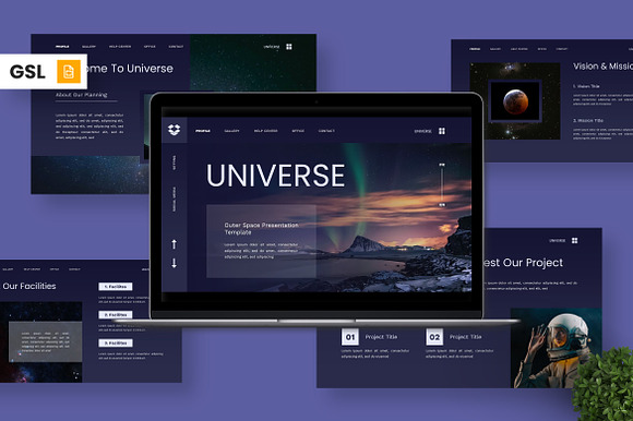 Universe - Outer Space Google Slide preview 7