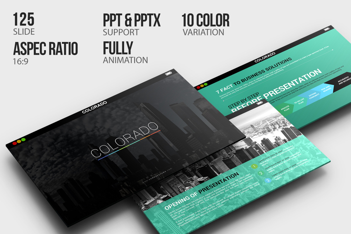 Colorado Powerpoint Template, a Presentation Template by Dedijuniadi (Photo 1 of 5)