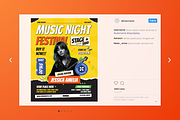 Music Flyer Set, a Flyer Template by SquidPixey (Thumbnail 3 of 5)