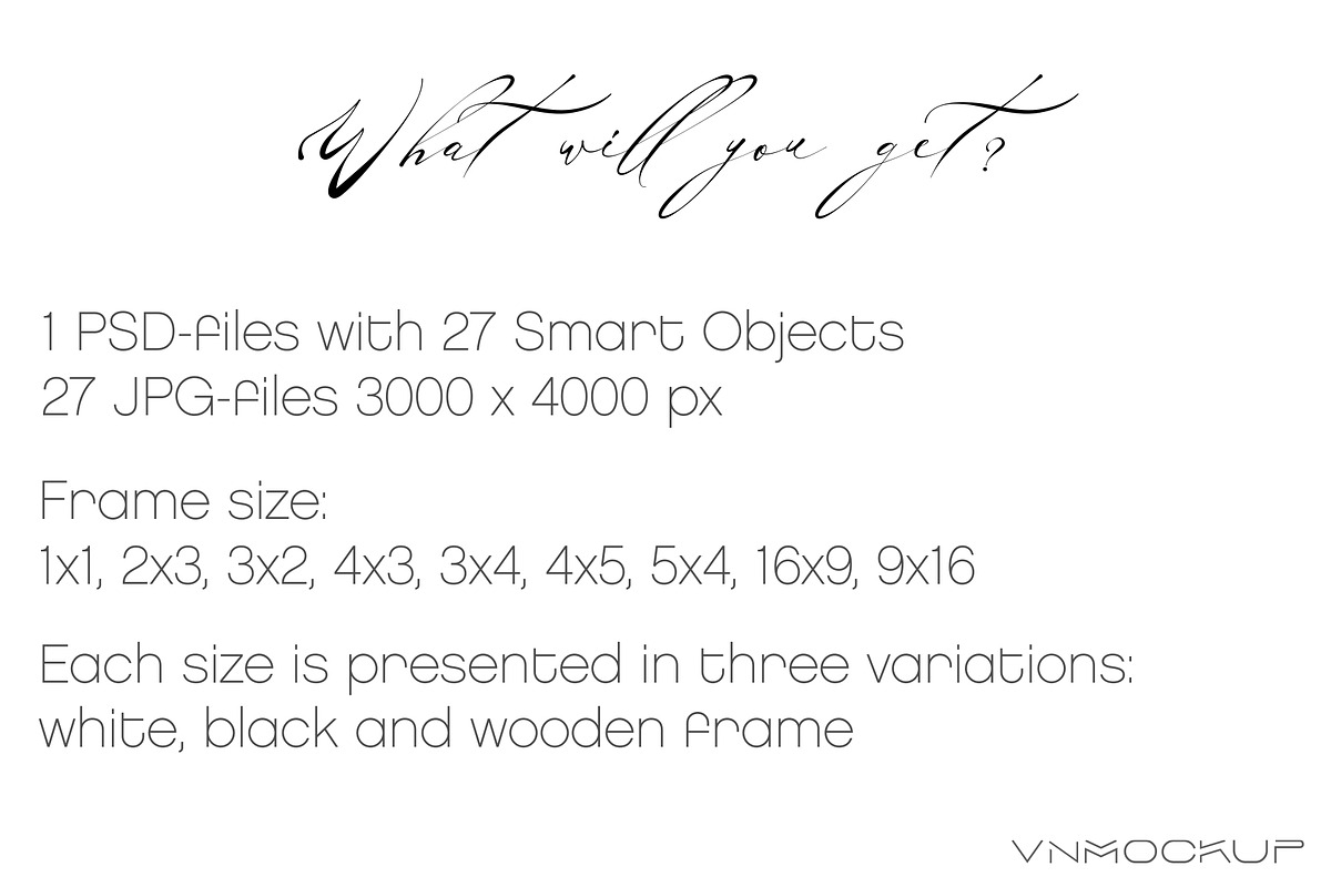 Minimal Frames Bundle - 27 Mockups, a Print Template by VNmockup (Photo 6 of 8)