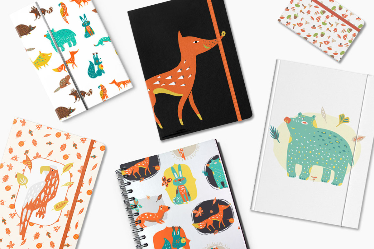Cute Forest Animals Clipart, an Animal Illustration by PicByKate (Photo 4 of 8)