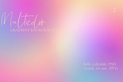 Multicolor Gradient Backgrounds, a Texture Graphic by Vintage Digital Textures (Thumbnail 7 of 11)