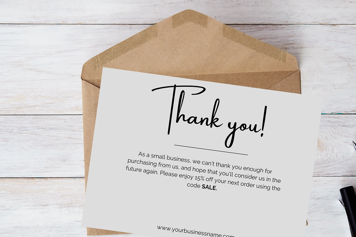 Business Thank You Card, a Card Template by Zqdo (Photo 2 of 4)