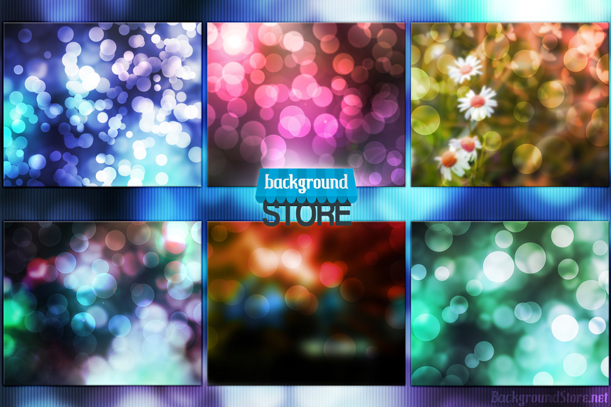 50 Bokeh Backdrops Bundle preview 2