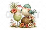 Summer Tropical Birds Clipart, an Illustration by Craft Nest (Thumbnail 12 of 12)