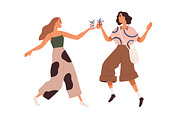 People give flowers and gifts set, a Person Illustration by Good Studio (Thumbnail 9 of 12)