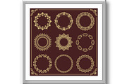 Vintage Big Set of Round Vector, an Illustration by FineArtStudio (Thumbnail 3 of 3)