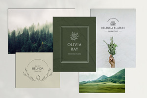 Minimal Flowers Logo Bundle