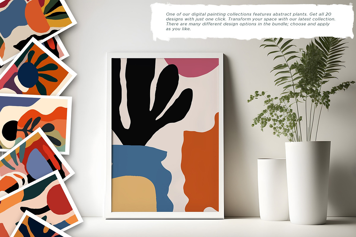 Abstract Contemporary Floral Art, a Decorative Illustration by Vibrand Studio (Photo 12 of 12)