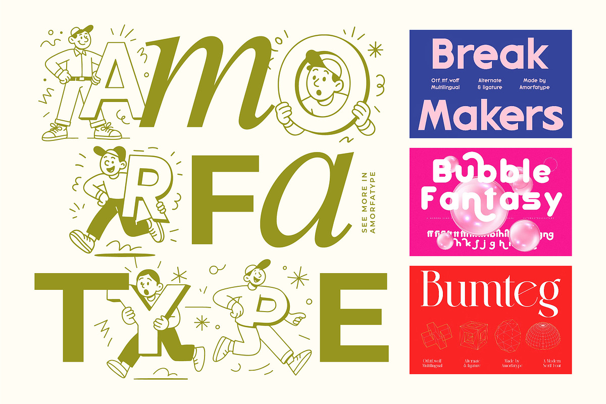 Barklise Modern Blackletters Font, a Blackletter Font by AmorfaType (Photo 11 of 11)