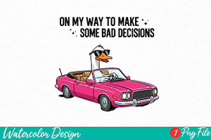 Silly Goose Sarcastic Sublimation, an Illustration by Watercolor design