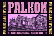 Palkon - Classic Slab Font, a Slab Serif Font by Marvadesign (Thumbnail 1 of 7)