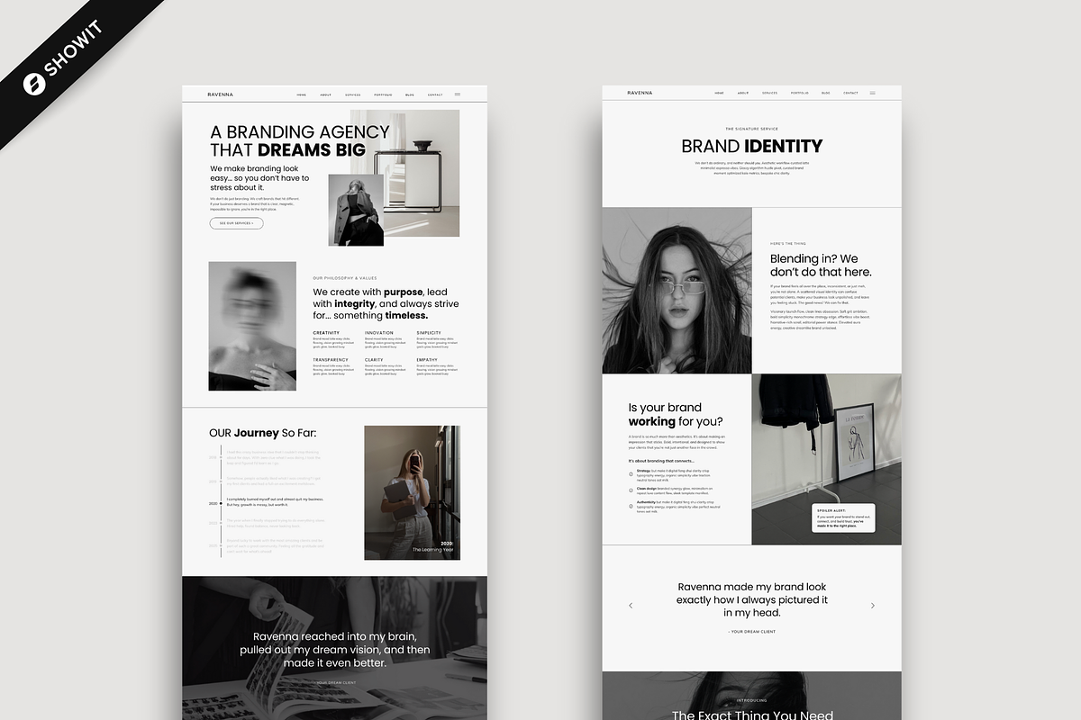 Showit Website Template | Ravenna, a Websites & App Template by Designorina (Photo 3 of 8)