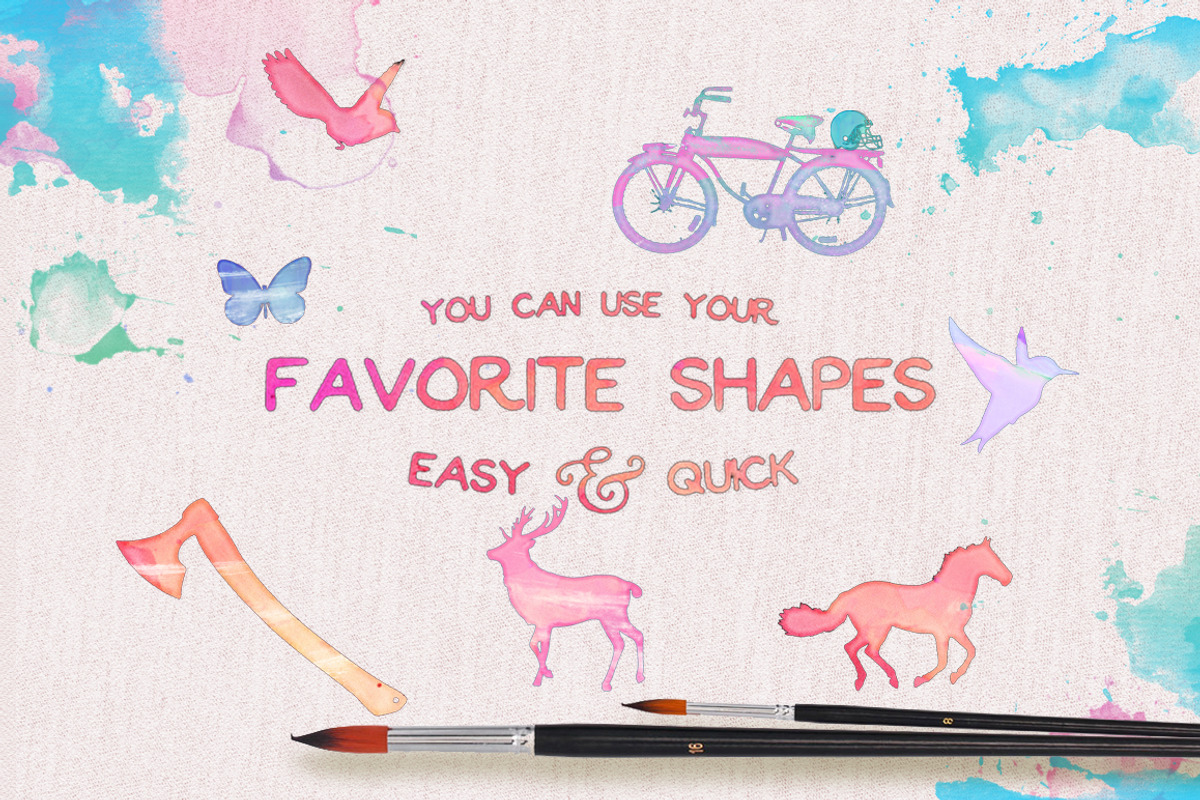 Watercolor - Make it Quick & Easy, a Layer Style Add-On by Creative Media Co (Photo 4 of 5)