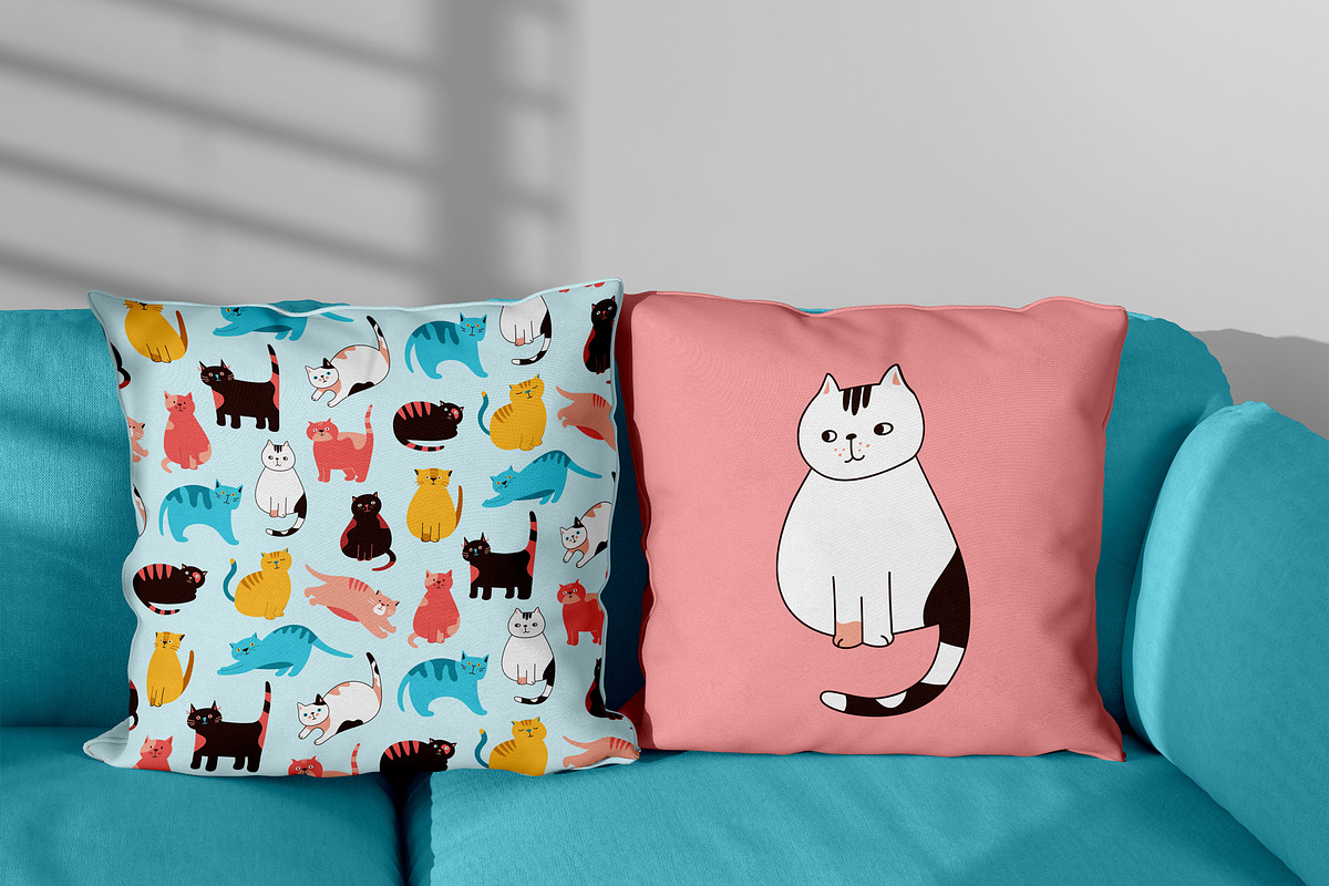 Cute cats and Kittens faces set, an Animal Illustration by Neliakott ♥ (Photo 4 of 8)