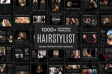 Hairstylist Social Media Template