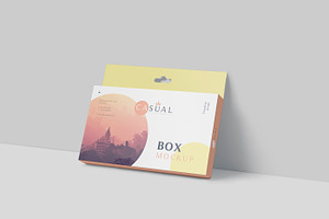 Box Mockup - Wide Slim Rectangle