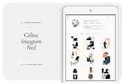 CELINE Instagram Feed, a Social Media Template by Aprilea (Thumbnail 1 of 7)