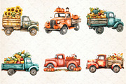 Fall Autumn Truck Clipart, an Illustration by Rose Art (Thumbnail 4 of 4)
