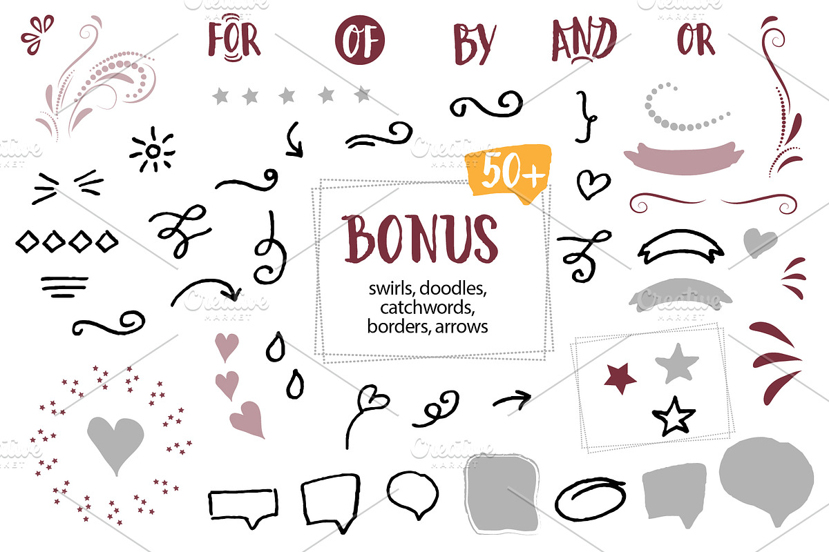 Woopie: a hand-lettered font preview 5