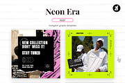 Neon era social media graphic, a Social Media Template by Chanut is industries (Thumbnail 3 of 11)