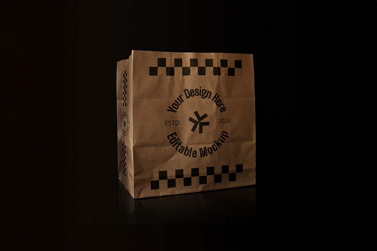 Paper Bag Photo Realistic Mockup, a Packaging Mockup by rodrigofkaminski (Photo 2 of 7)