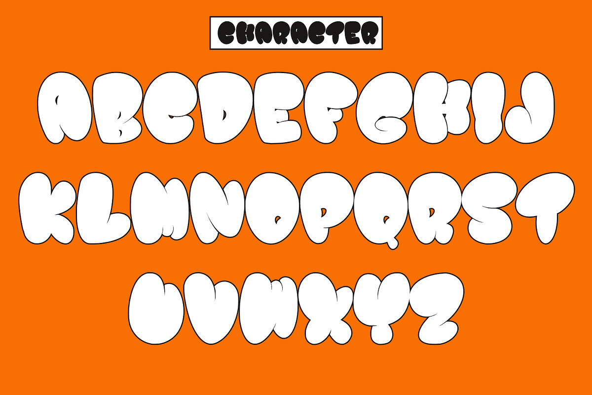 Gummies - Fat Bubble Font, a Font by HeyFonts (Photo 8 of 14)