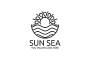Sun and Sea Logo, a Branding & Logo Template by Brandlogo (Thumbnail 2 of 3)
