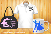 Ballet Silhouettes AI EPS PNG, an Education Illustration by FrankiesDaughtersDesign (Thumbnail 4 of 5)