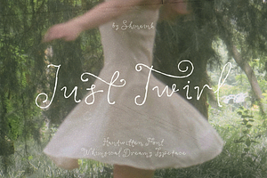 Just Twirl – Whimsical Handwritten, a Handwritten Font by shineink.designlab