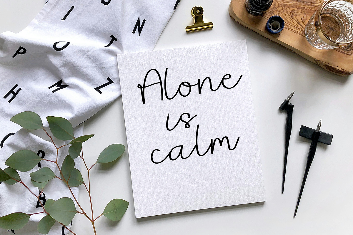 Solitude, a Handwritten Font by InermediaSTUDIO (Photo 4 of 8)