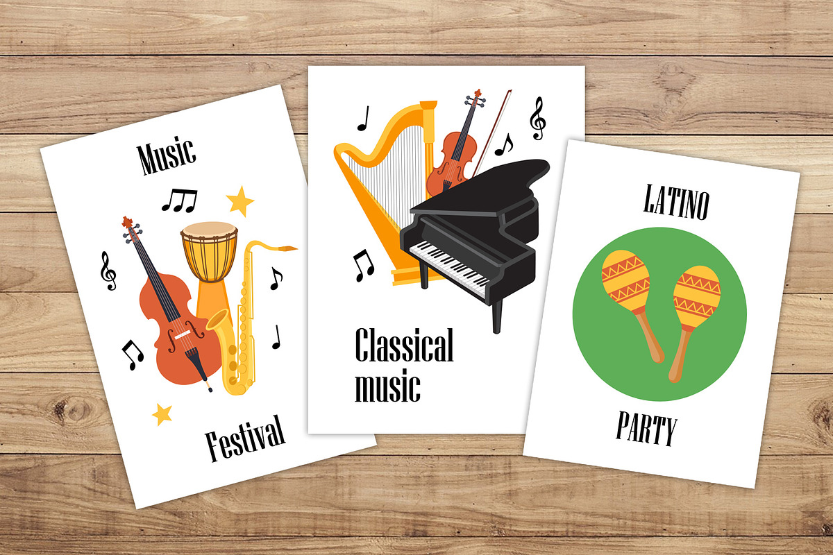Musical Instruments Clipart + BONUS, an Object Illustration by mejorana (Photo 4 of 5)