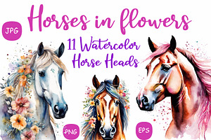 Horse with Flowers
