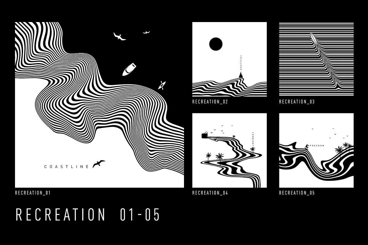 SurWave. 100 Optical Posters, an Object Graphic by Cosmic Store (Photo 12 of 19)