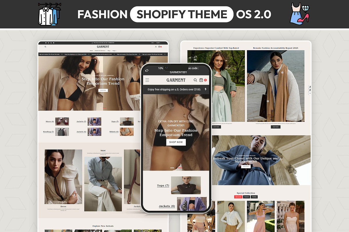 Fashion Store Shopify Theme, a Shopify Template by LogicGo Shopify Experts (Photo 1 of 7)