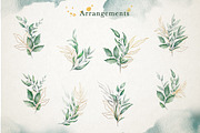 Watercolor & Gold Leaf Branch, a Decorative Illustration by Papatongartist (Thumbnail 3 of 12)