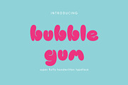 PGR Bubblegum - Bubble Font, a Handwritten Font by Pikgura (Thumbnail 1 of 7)