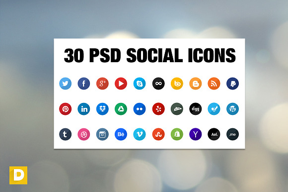 Color Social Icons