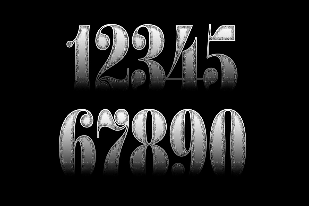 Gradient Metallic Silver Text Effect preview 2