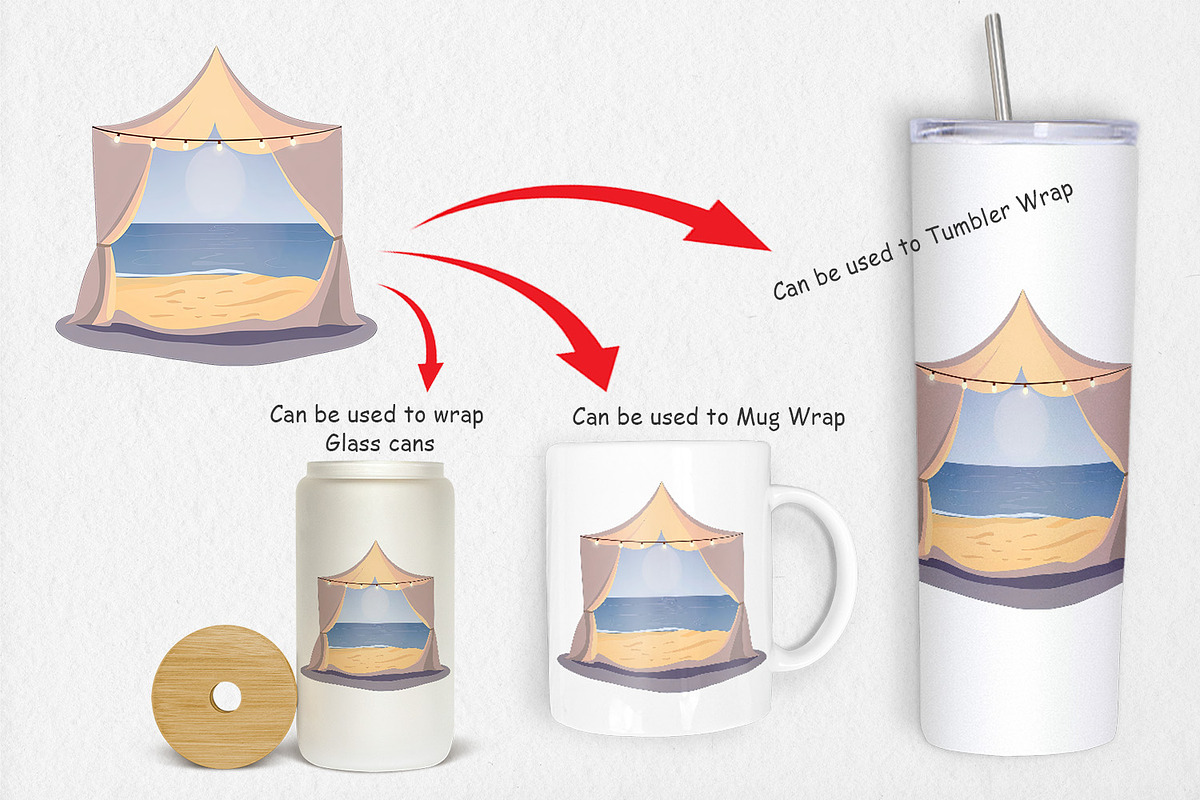 Tent Clipart, a Graphic by Artnoy (Photo 4 of 5)