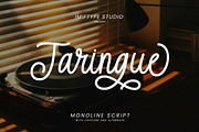 Taringue – Monoline Script Font, a Script Font by Imiftype Studio (Thumbnail 1 of 10)