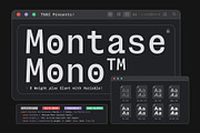 Montase Mono - Monospaced Typeface, a Sans Serif Font by The Native Saint Club (Thumbnail 1 of 16)