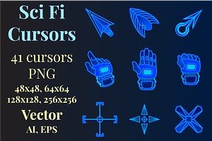 Game Sci-fi Cursors