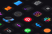 Nocturnal Icon Pack for iOS, a Graphic by Design Essentials (Thumbnail 4 of 6)