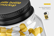 Clear Pills Bottle Mockup Set, a Packaging Mockup by Country4k (Thumbnail 3 of 4)