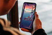Summer mountain lake landscape, a Wallpaper Graphic by VectorVision (Thumbnail 10 of 11)