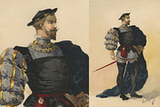 French Historical Costumes, a Person Illustration by Digital Museum (Thumbnail 6 of 7)