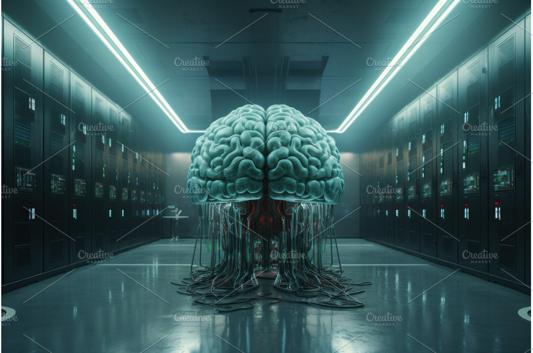 Expansive Brain data center, a Technology Photo by Ylivdesign