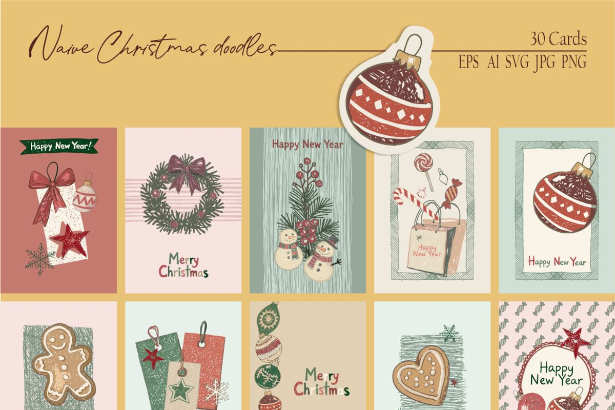 New Year Vector Graphics, an Object Graphic by Collection by VY (Photo 7 of 10)
