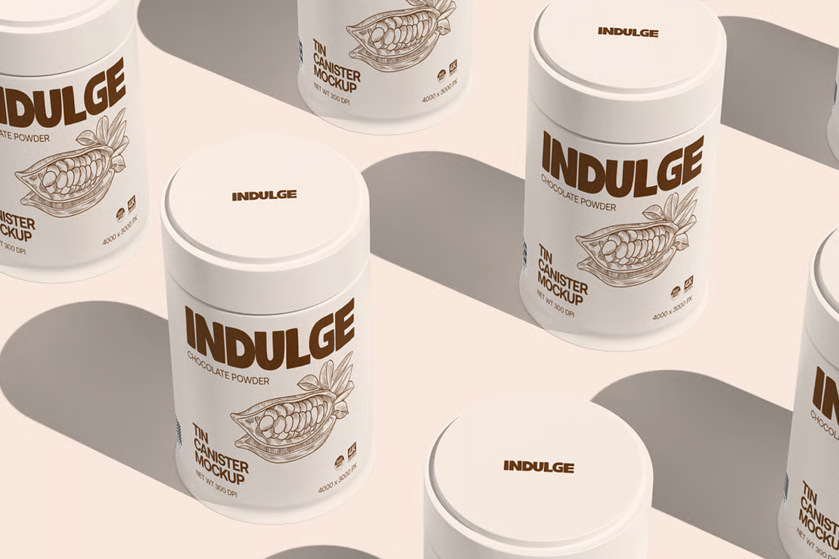 Tin Can Mockup 2 Views, a Packaging Mockup by graphicsauce (Photo 4 of 4)